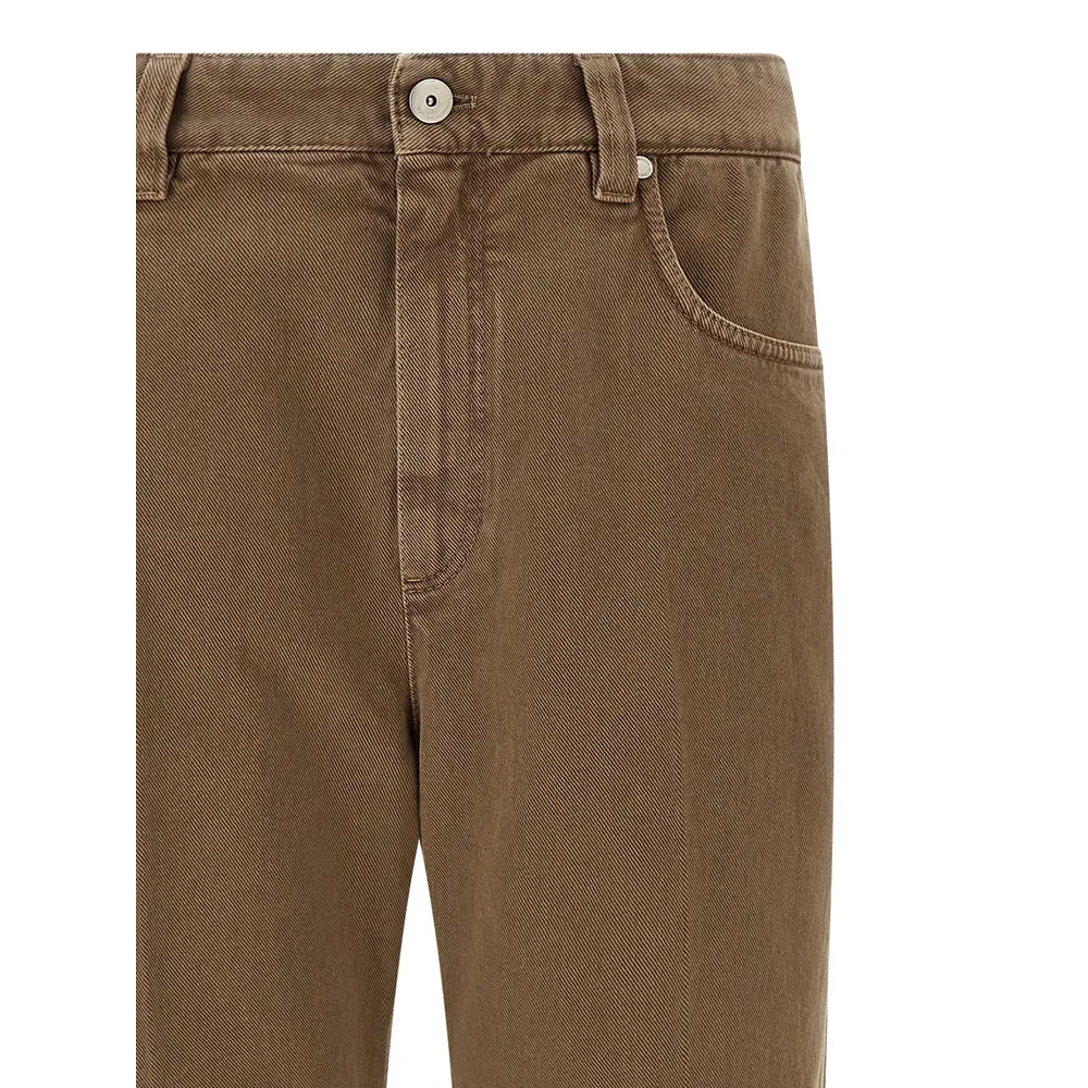 Brown Straight Leg Five Pocket Pants sold by Lord & Taylor product image thumbnail 4