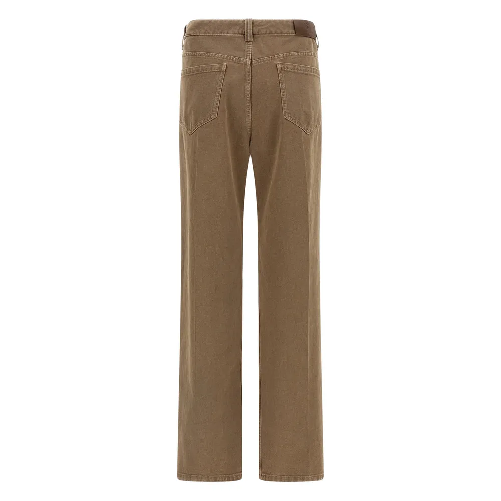 Brown Straight Leg Five Pocket Pants sold by Lord & Taylor product image thumbnail 2