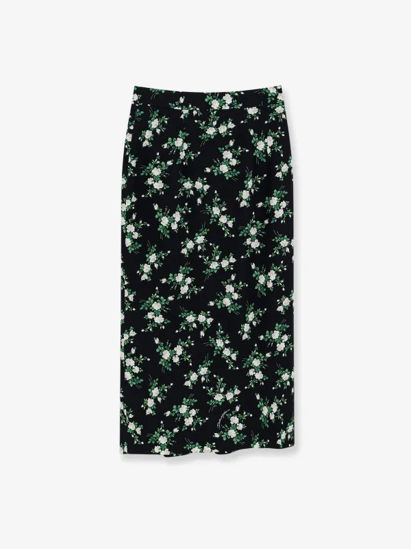 Skirt Silk Black made by Dolce & Gabanna