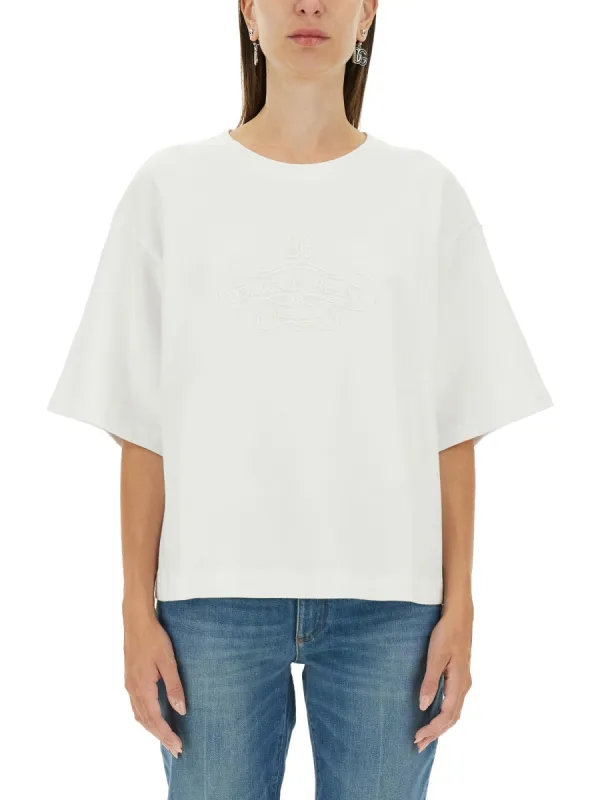 T-Shirt with Lettering Logo made by Dolce & Gabanna