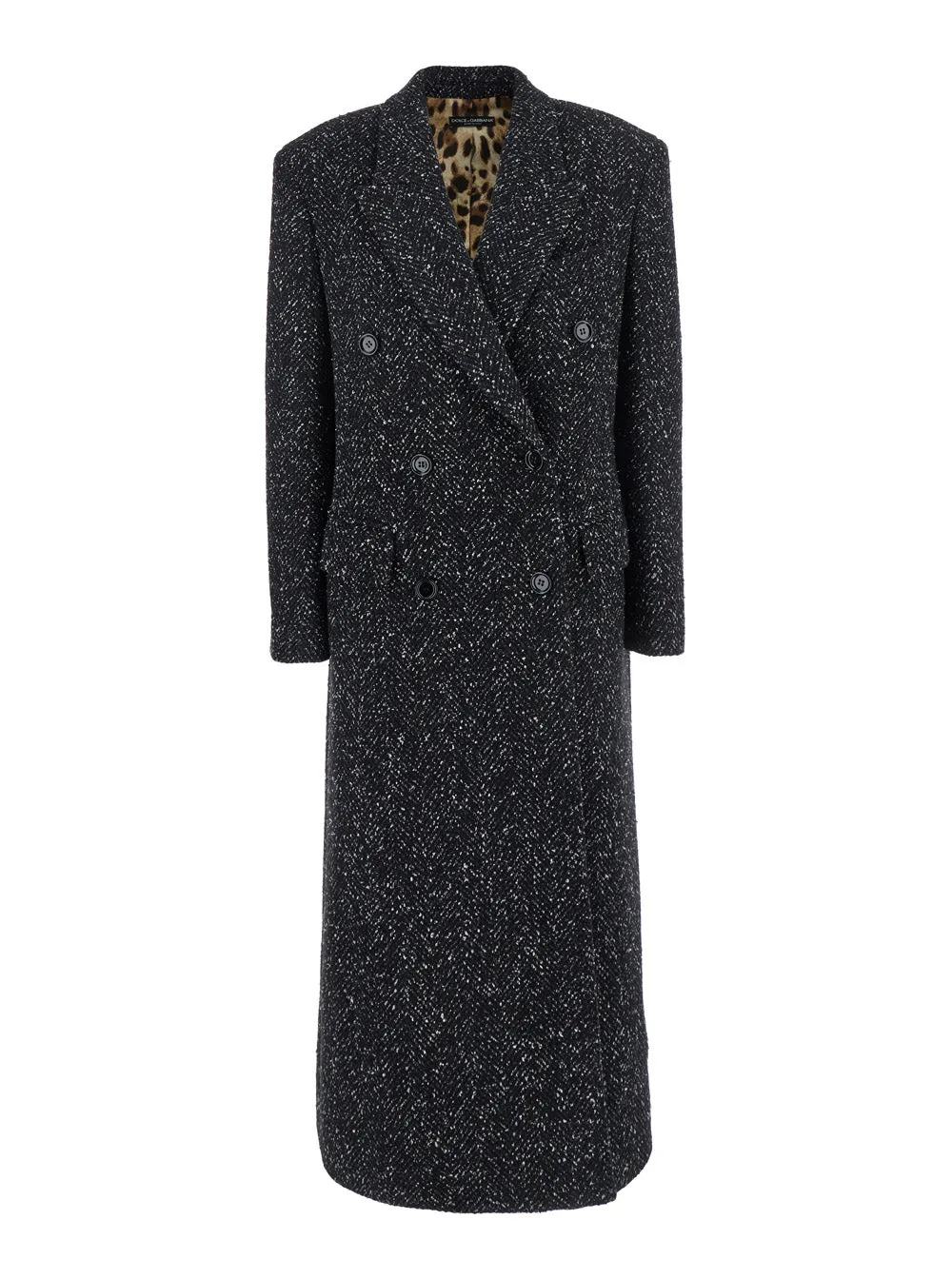 Black Double-Breasted Wool Blend Coat sold by Lord & Taylor