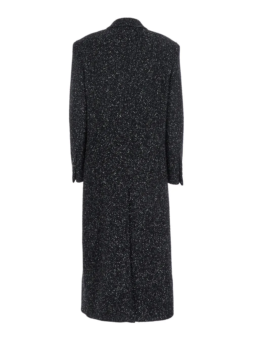 Black Double-Breasted Wool Blend Coat sold by Lord & Taylor product image thumbnail 2