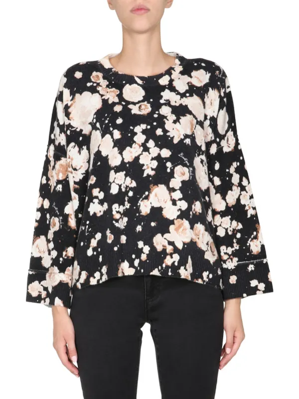 Floral Crew Neck Sweater made by Lord & Taylor