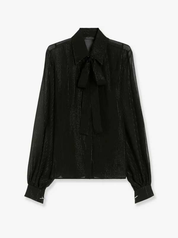 Silk Shirt with Lurex Profiles made by MaxMara