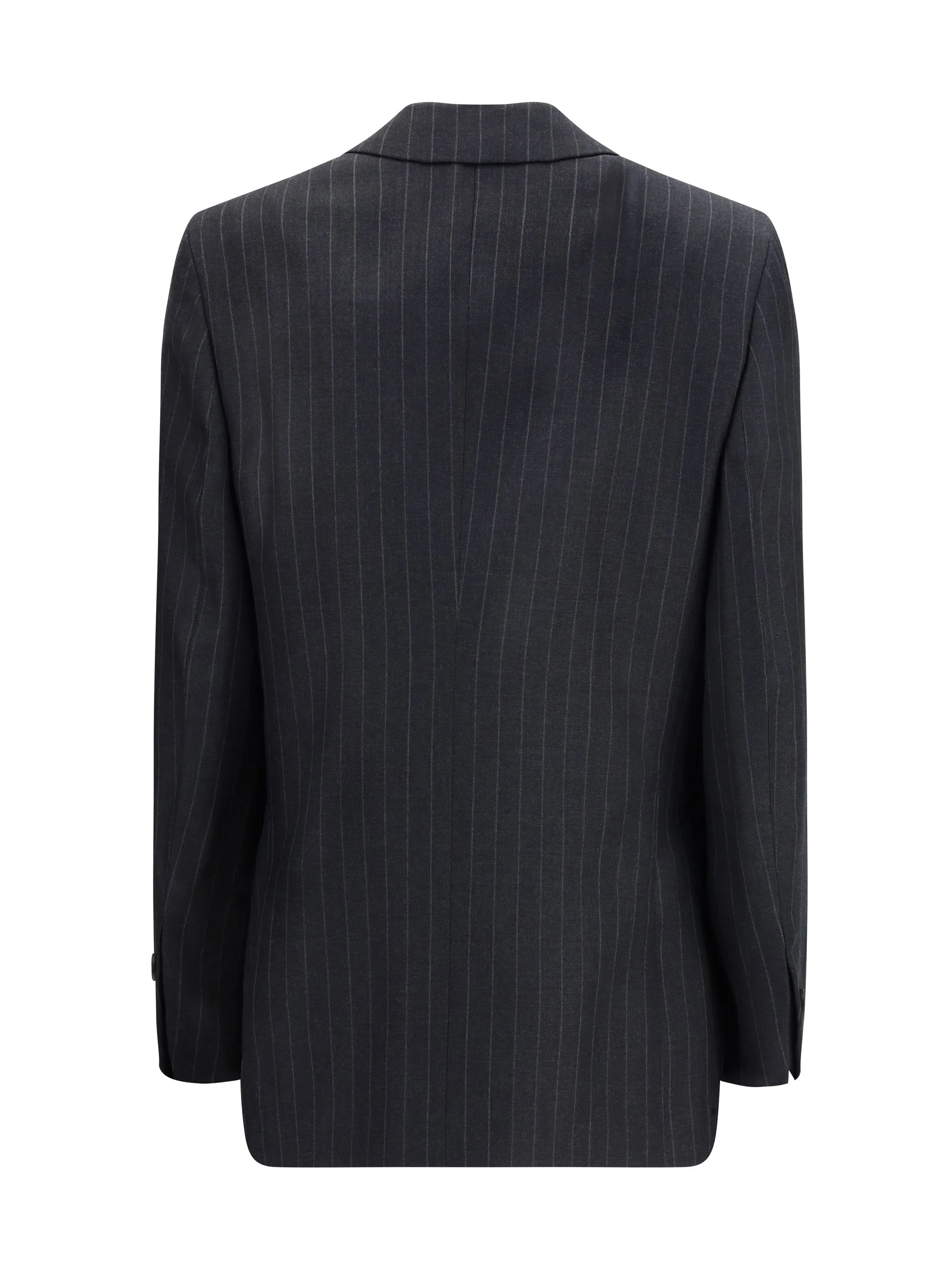 Blazer Double-Breasted Pinstripe Grey/Brown sold by Lord & Taylor product image thumbnail 3