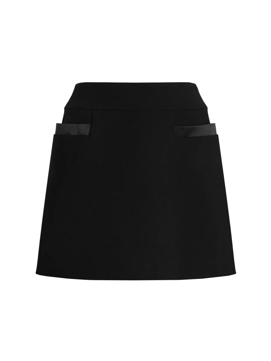 Double Crepe Basque Skirt sold by Lord & Taylor
