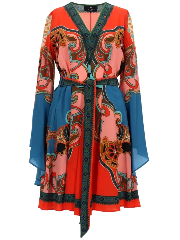 Dress Printed Silk made by Etro