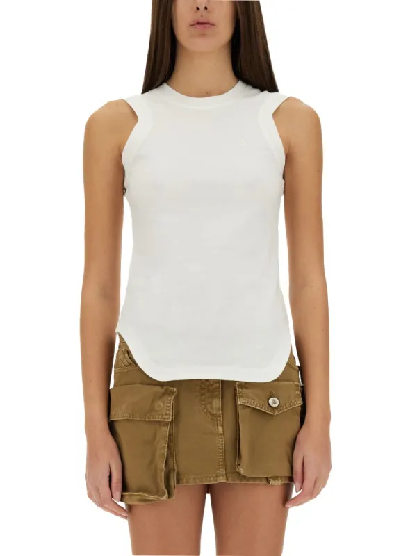 Slim Fit Cotton Tank Top made by The Attico