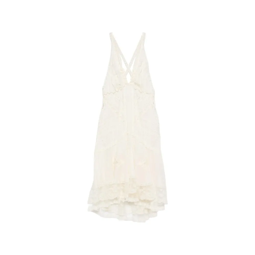 Dress with Lace Detail and Ruffled Hem sold by Lord & Taylor