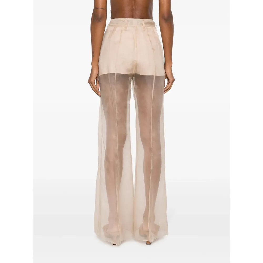 Trousers Flared Silk Neutrals sold by Lord & Taylor product image thumbnail 4