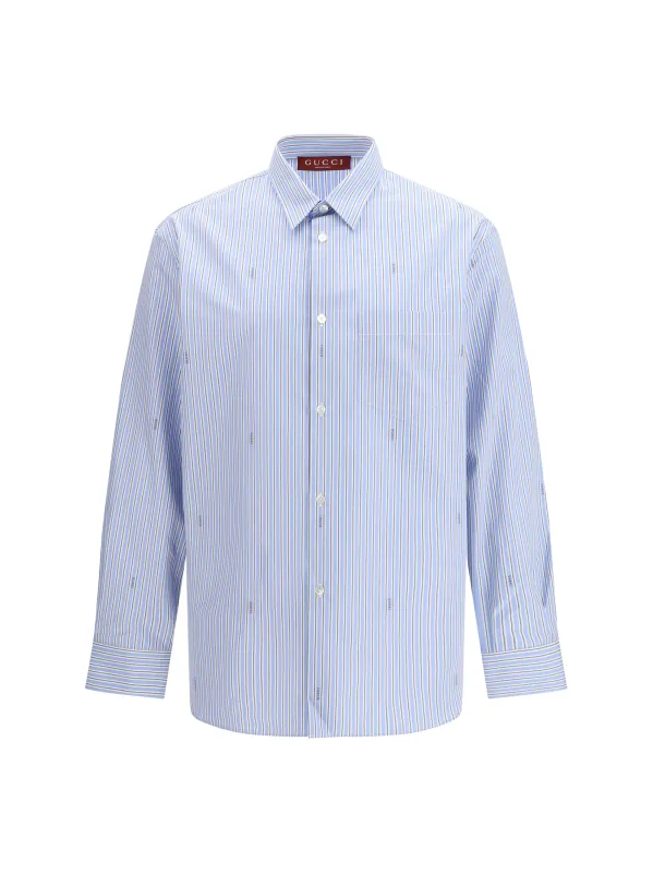 Shirt Striped Cotton Poplin made by Gucci