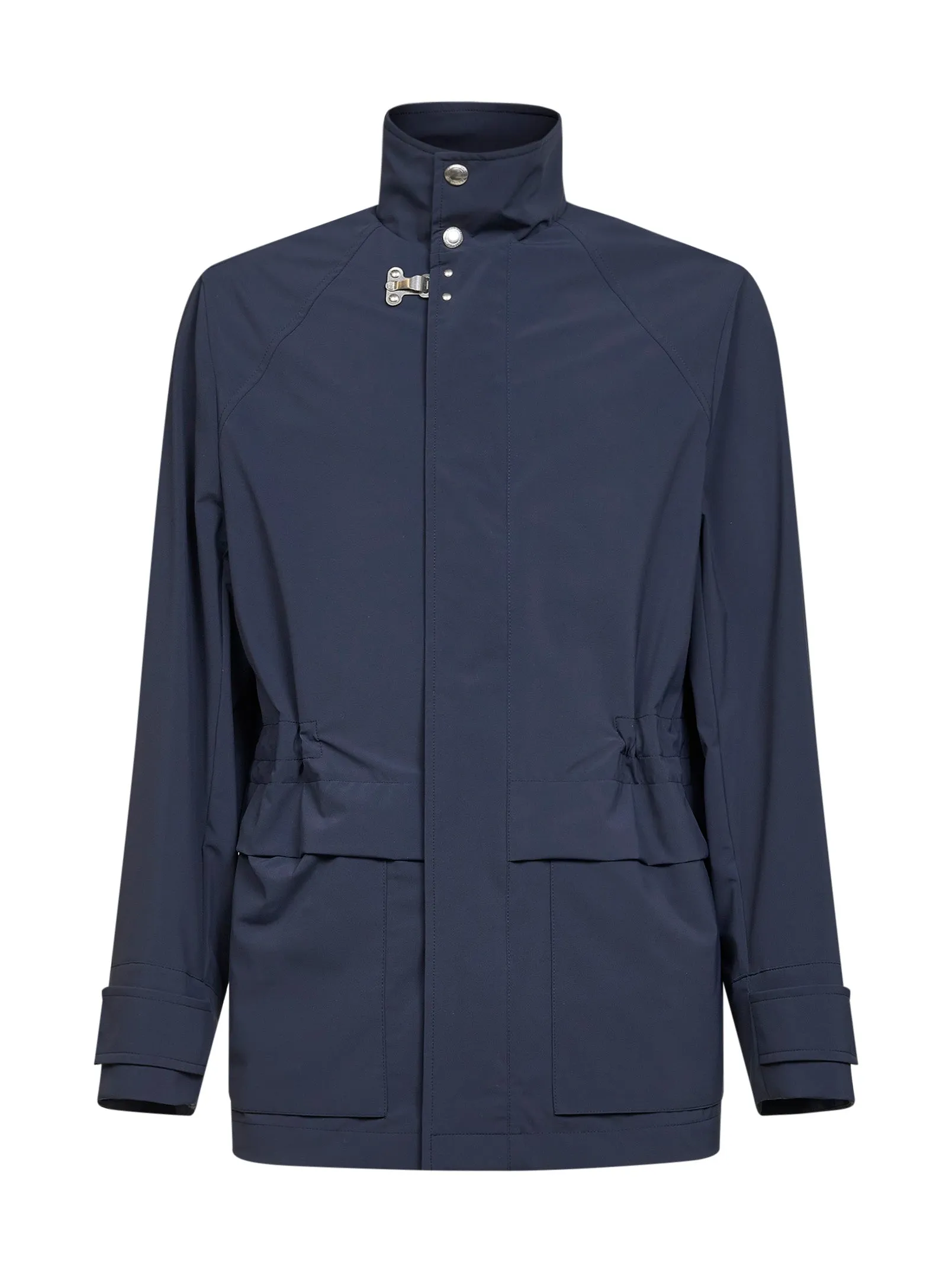 Navy Stretch Technical Fabric Hooded Parka sold by Lord & Taylor