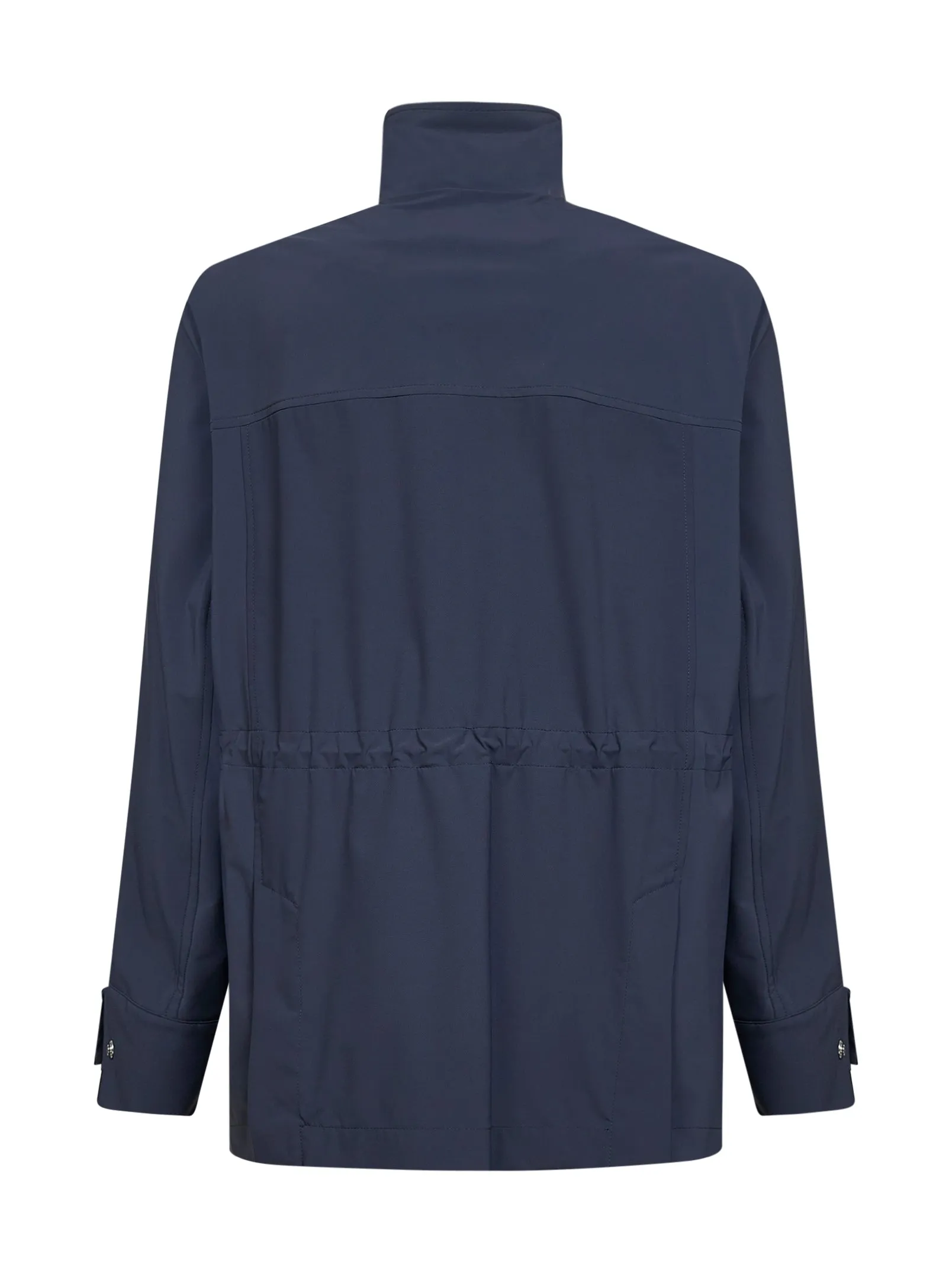 Navy Stretch Technical Fabric Hooded Parka sold by Lord & Taylor product image thumbnail 2