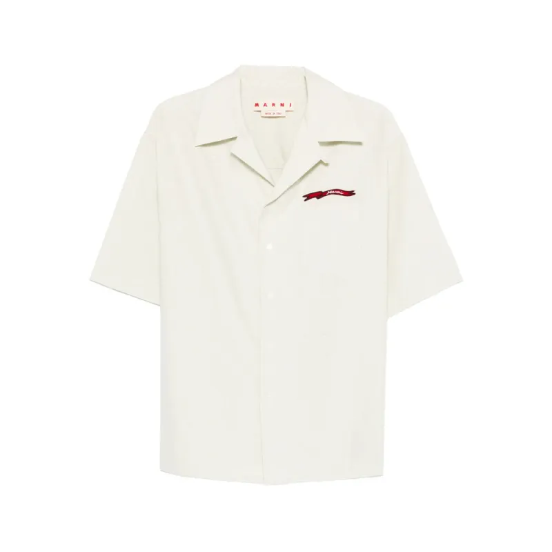 Off-White Shirt with Embroidered Detail made by Marni