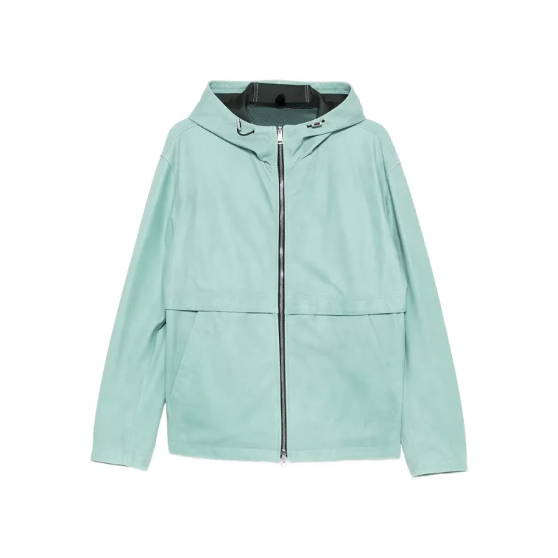 Leather Outerwear with Zip Fastening made by Tagliatore