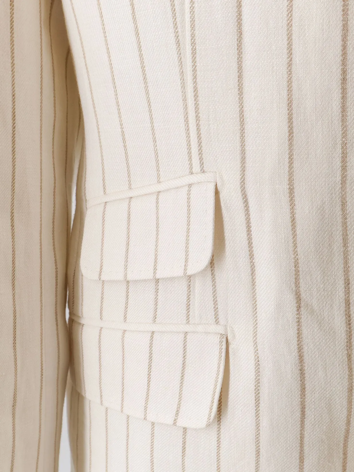 Blazer Linen White sold by Lord & Taylor product image thumbnail 3