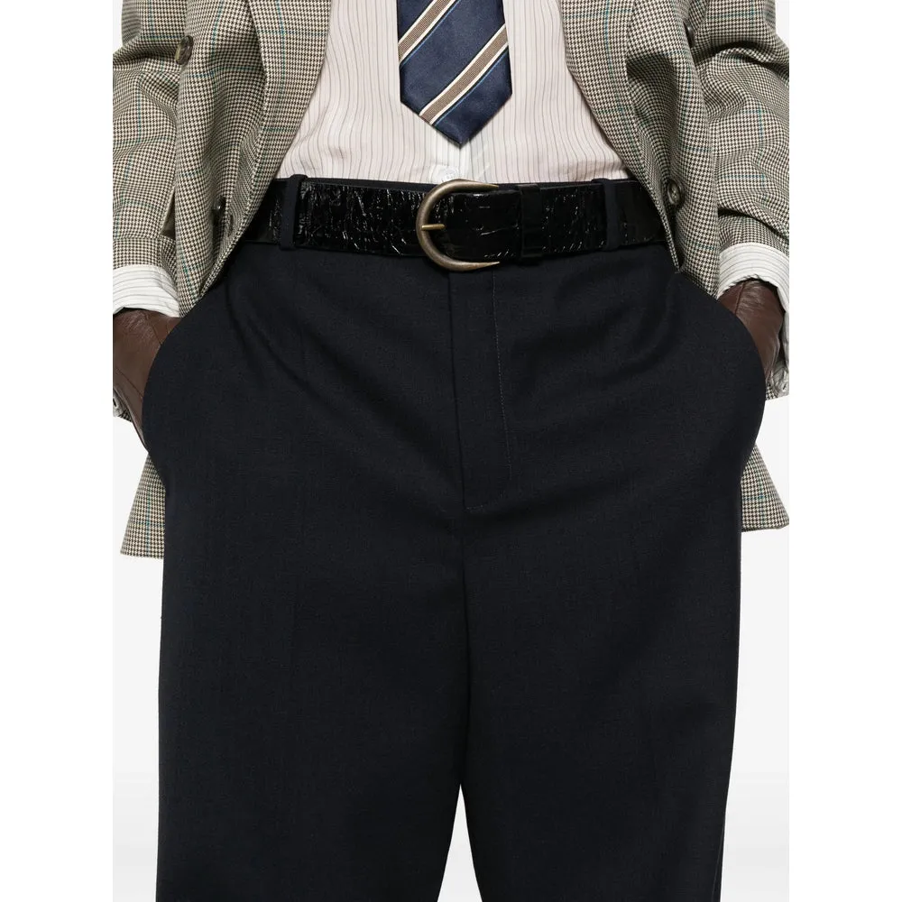 Tailored Trousers Blue Wool sold by Lord & Taylor product image thumbnail 2
