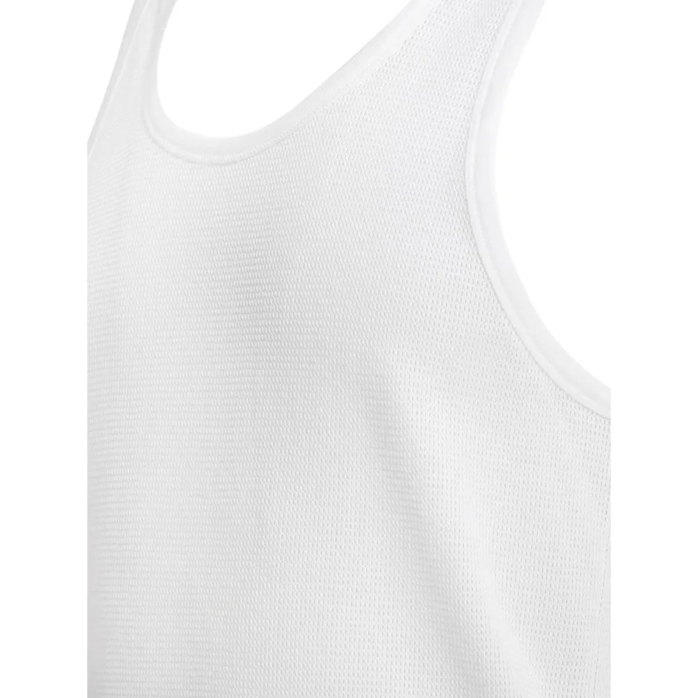 Sleeveless White Ribbed Sweater sold by Lord & Taylor product image thumbnail 3