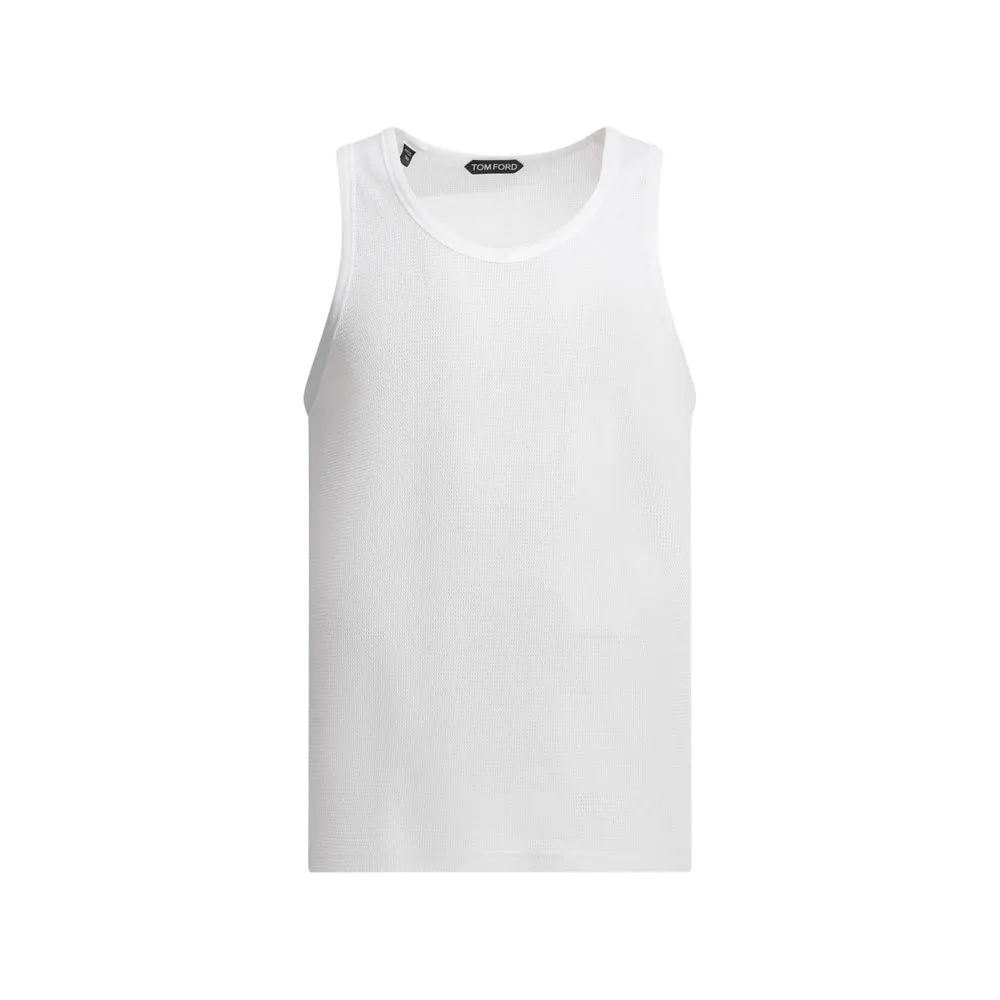 Sleeveless White Ribbed Sweater sold by Lord & Taylor