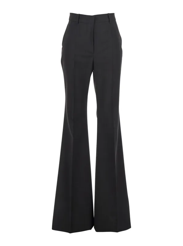 Black Palazzo Pants with Flared Leg made by Sportmax