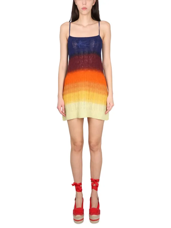 Shaded Wool Mini Dress made by Etro