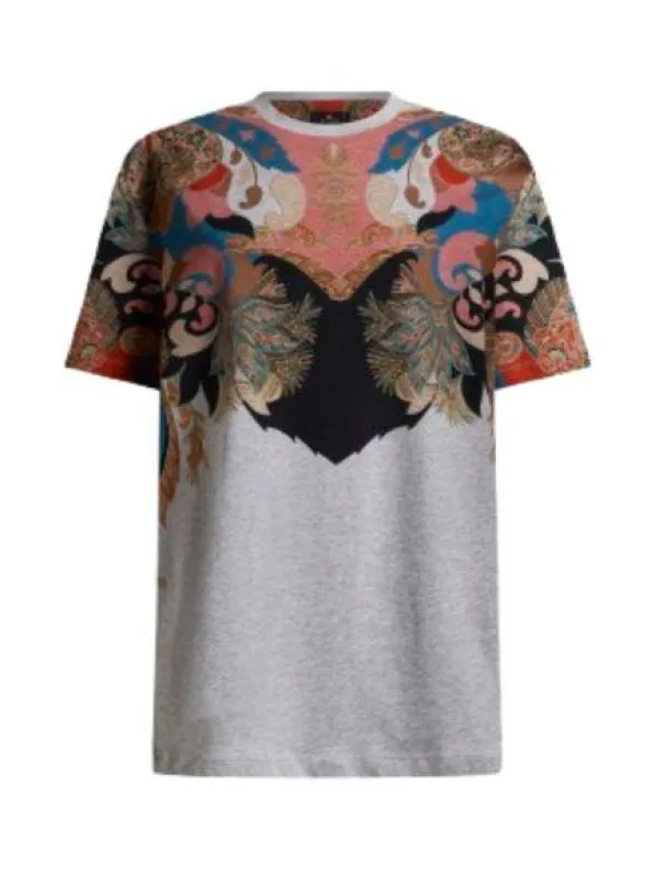 T-shirt Multicolor Paisley Print made by Etro