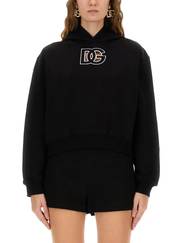 Sweatshirt with DG Embroidery made by Dolce & Gabanna