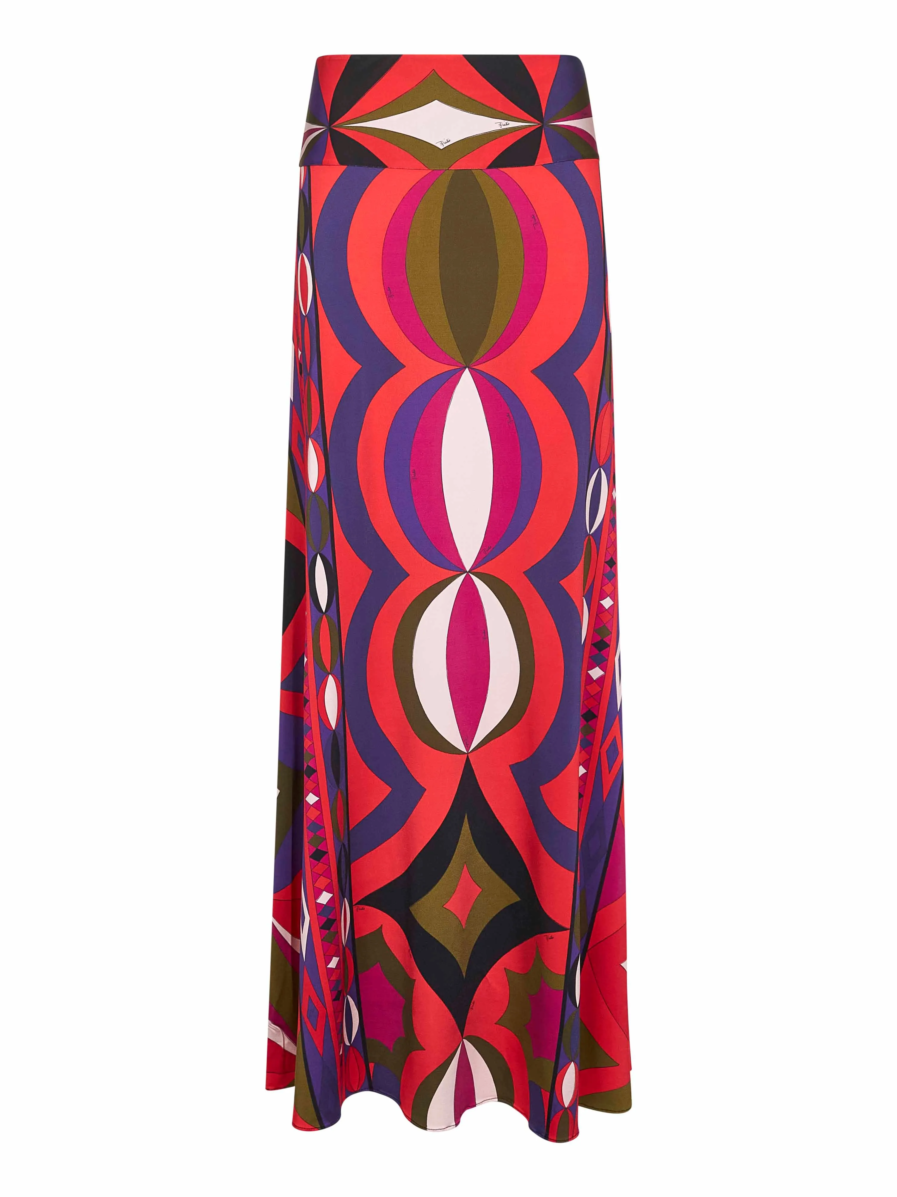 Printed Stretch Viscose Long Skirt sold by Lord & Taylor