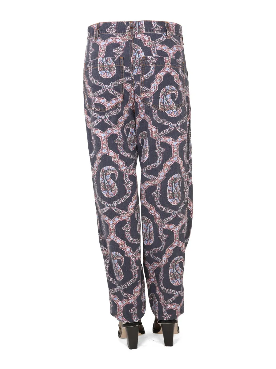 Paisley Denim Pants sold by Lord & Taylor product image thumbnail 4