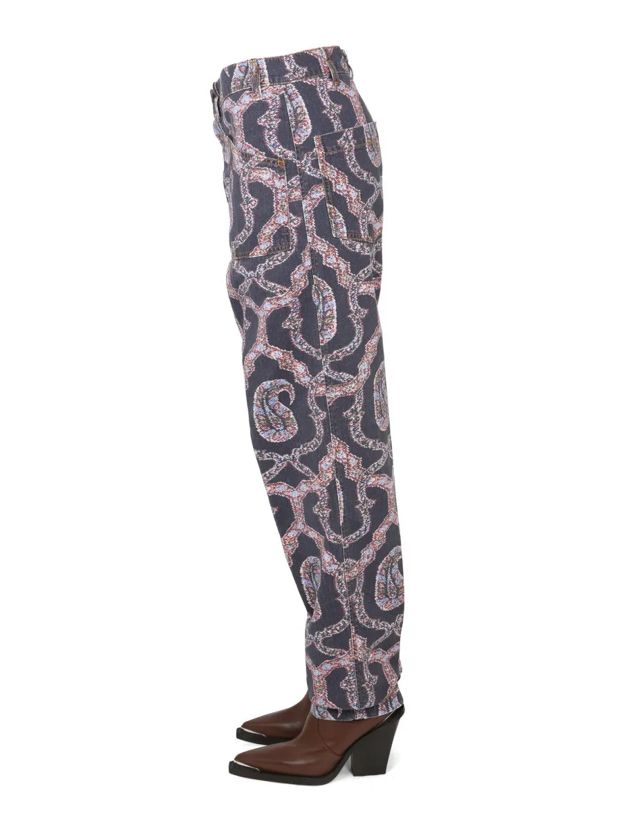 Paisley Denim Pants sold by Lord & Taylor product image thumbnail 3