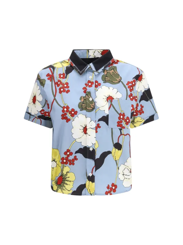 Shirt Floral-print Sky made by Marni