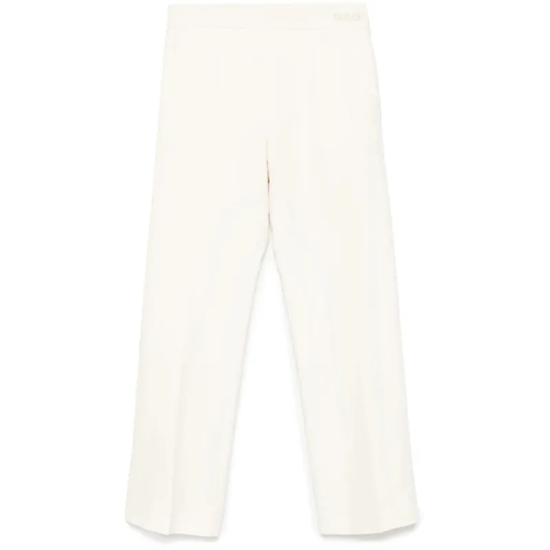 Flared Trousers Wool-Silk Blend made by Gucci