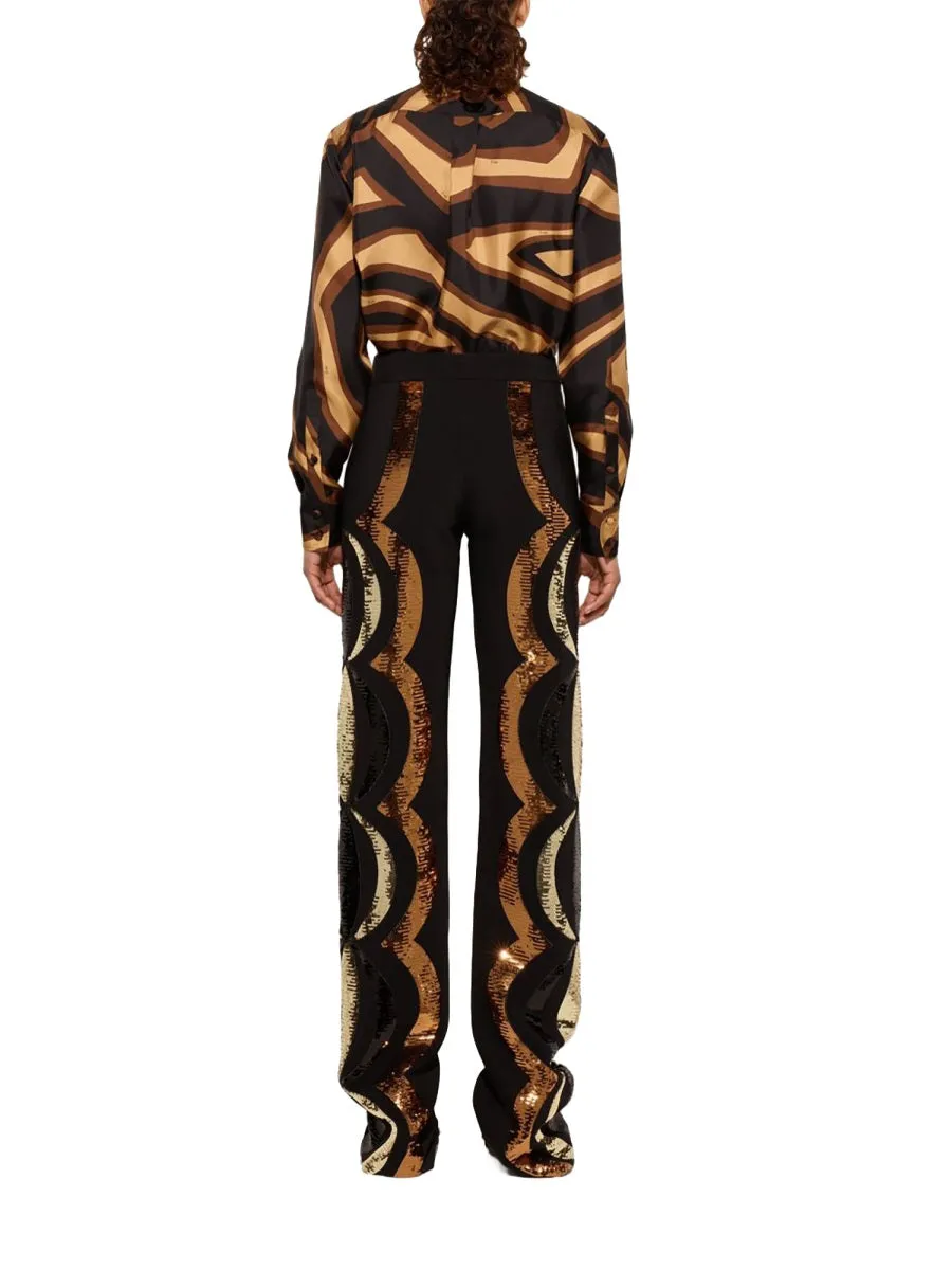 Labyrinth Print Silk Shirt sold by Lord & Taylor product image thumbnail 2