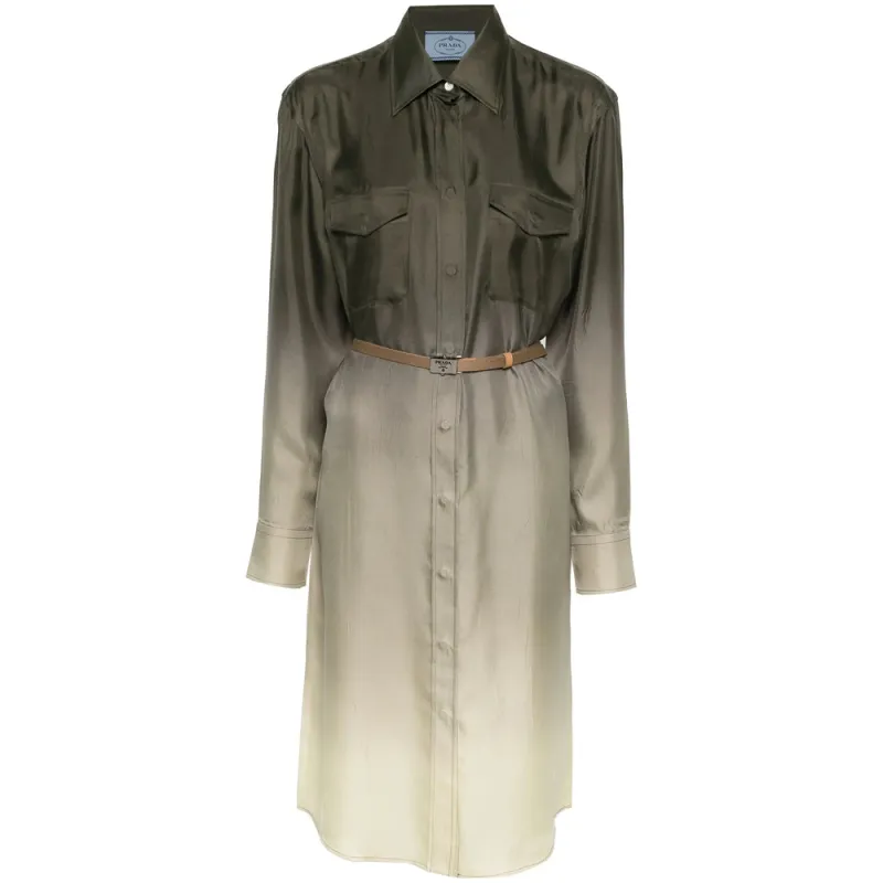 Dress Silk Green made by Prada