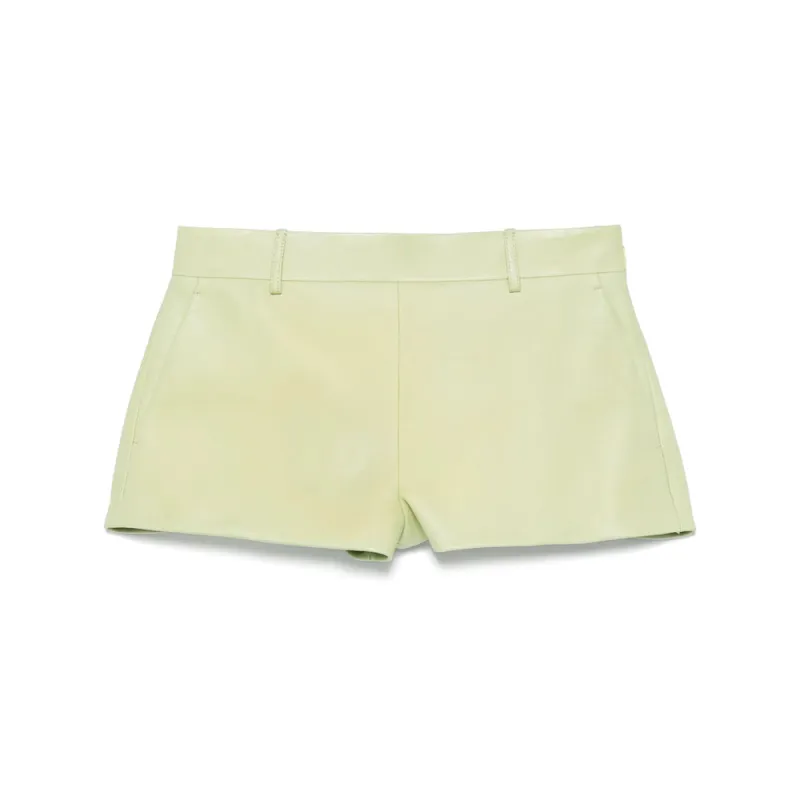 Leather Shorts Green made by Gucci