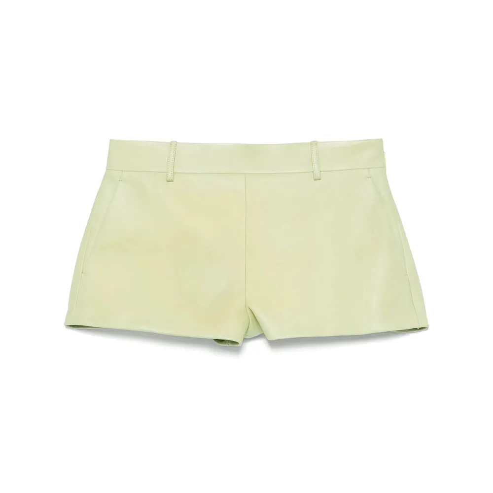 Leather Shorts Green sold by Lord & Taylor