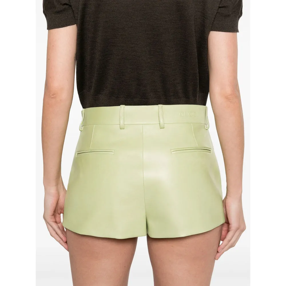 Leather Shorts Green sold by Lord & Taylor product image thumbnail 5