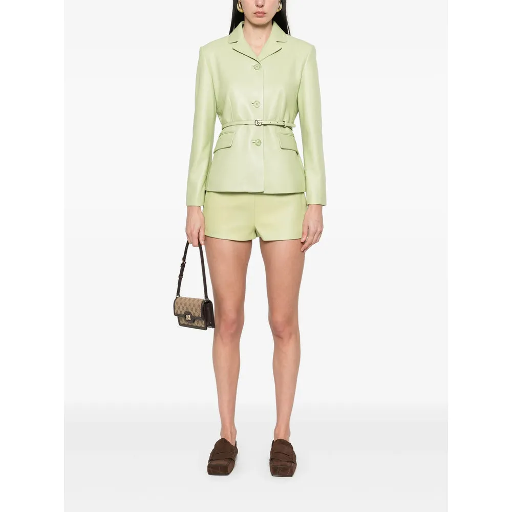 Leather Shorts Green sold by Lord & Taylor product image thumbnail 2