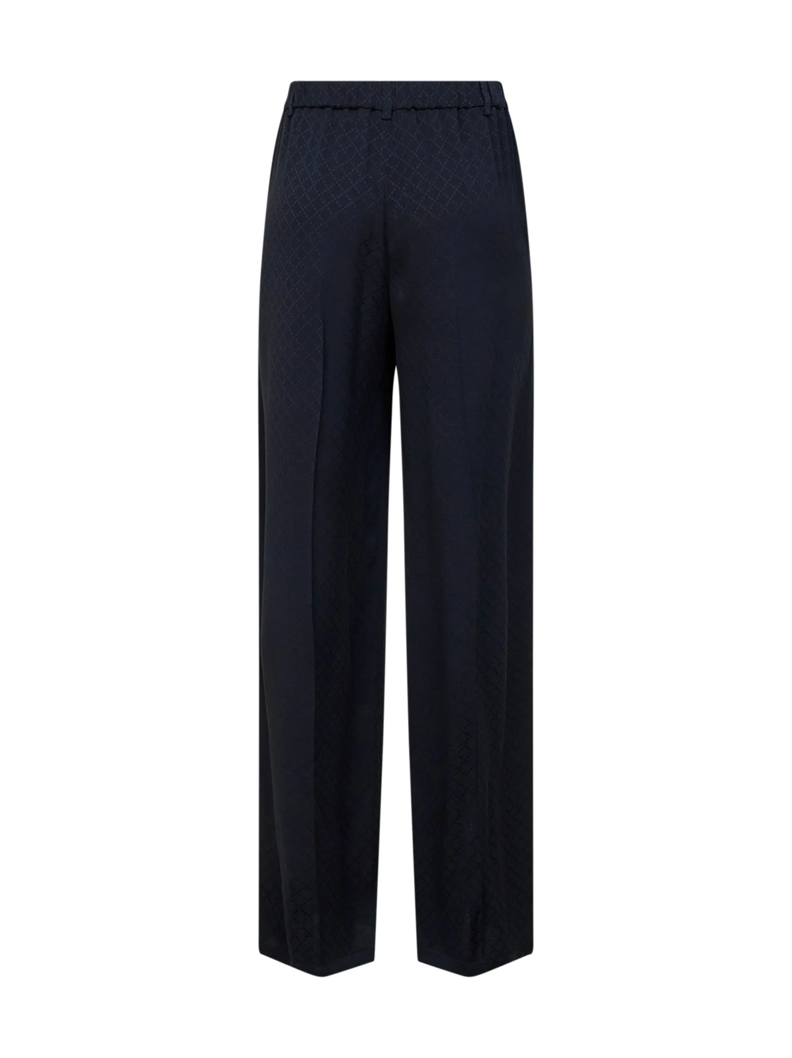 Trousers Dark Blue Silk-Viscose Jacquard sold by Lord & Taylor product image thumbnail 2
