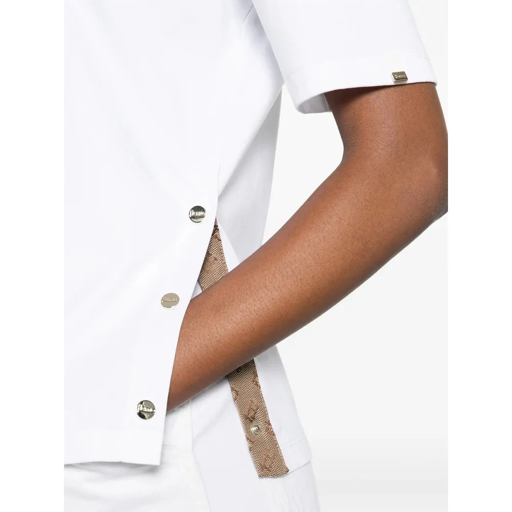 White Round Neck T-Shirt sold by Lord & Taylor product image thumbnail 2