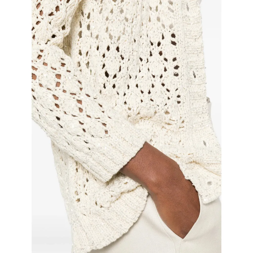 Cardigan Neutrals Cotton-Blend Openwork sold by Lord & Taylor product image thumbnail 2