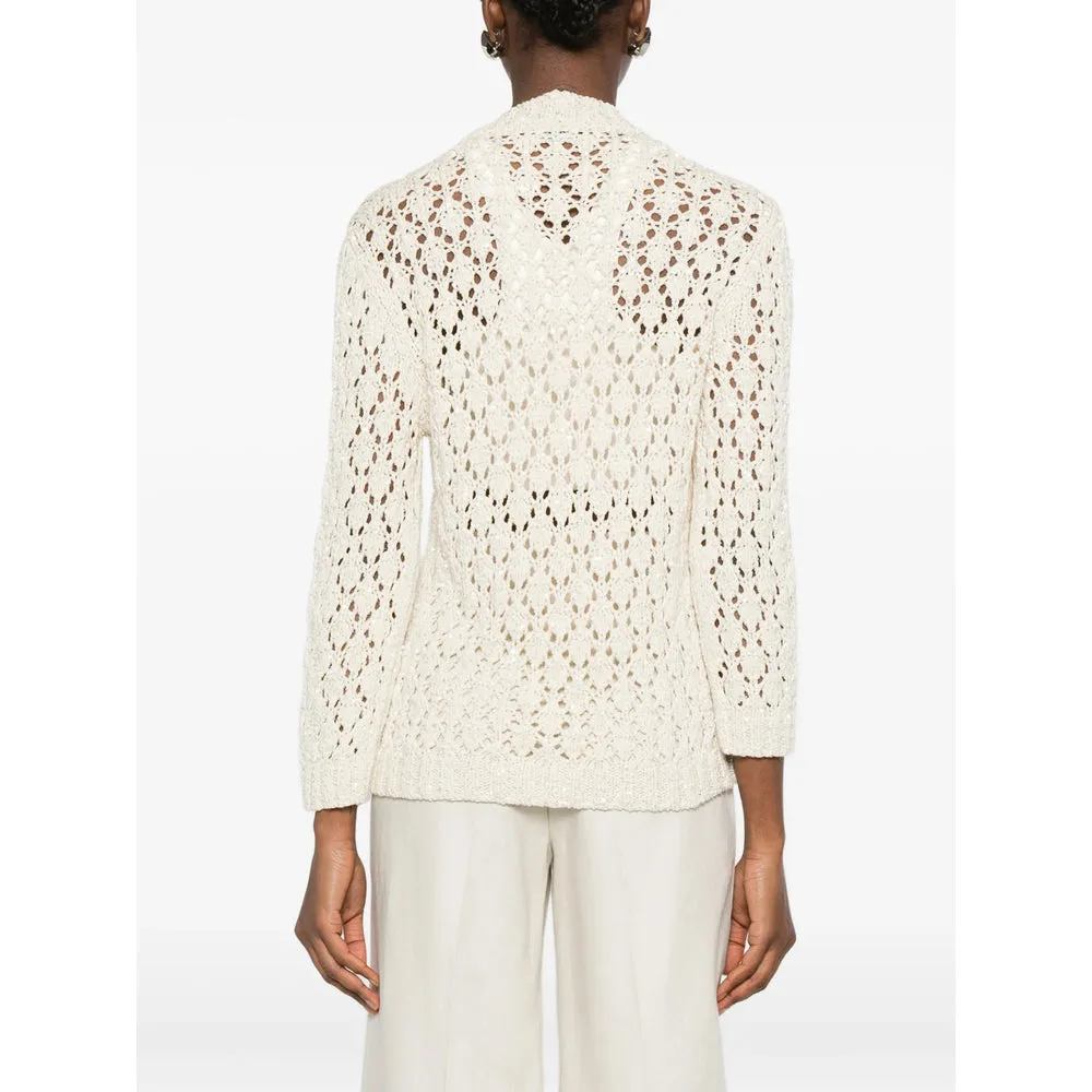 Cardigan Neutrals Cotton-Blend Openwork sold by Lord & Taylor product image thumbnail 3