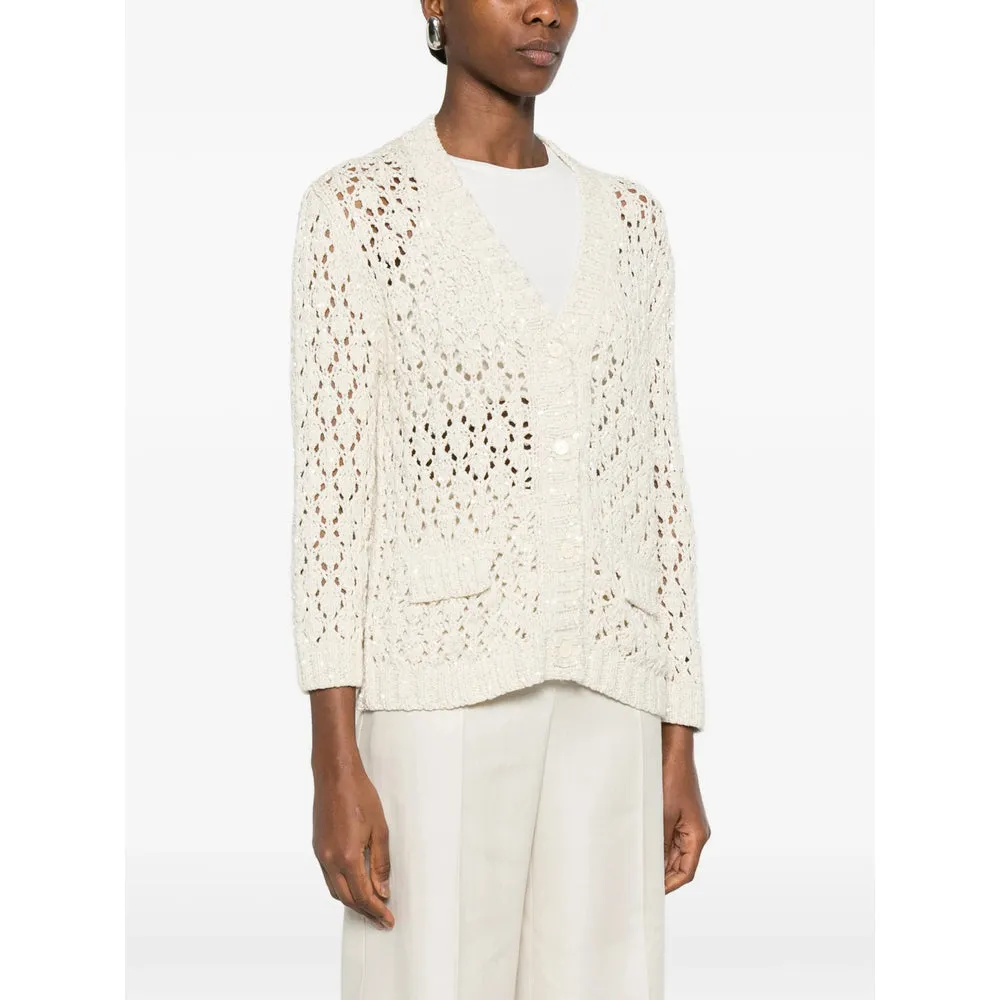 Cardigan Neutrals Cotton-Blend Openwork sold by Lord & Taylor product image thumbnail 4