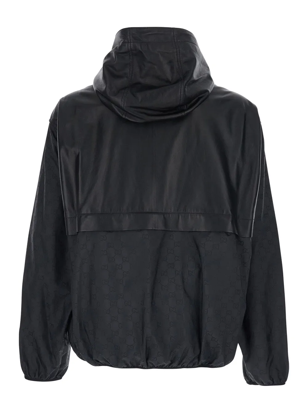 Leather Hooded Jacket Black sold by Lord & Taylor product image thumbnail 2