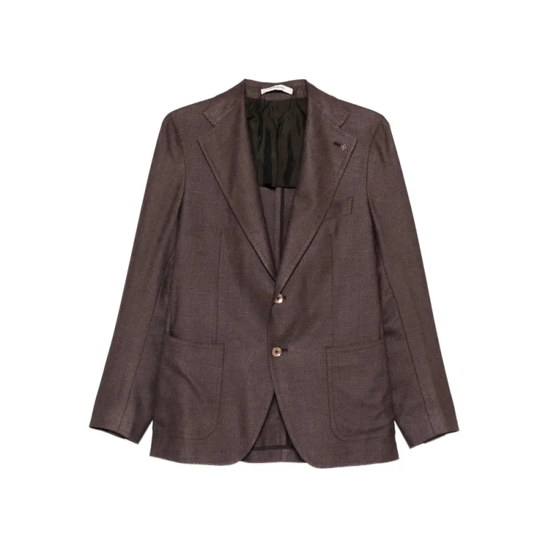 Notched Lapel Blazer Jacket made by Tagliatore