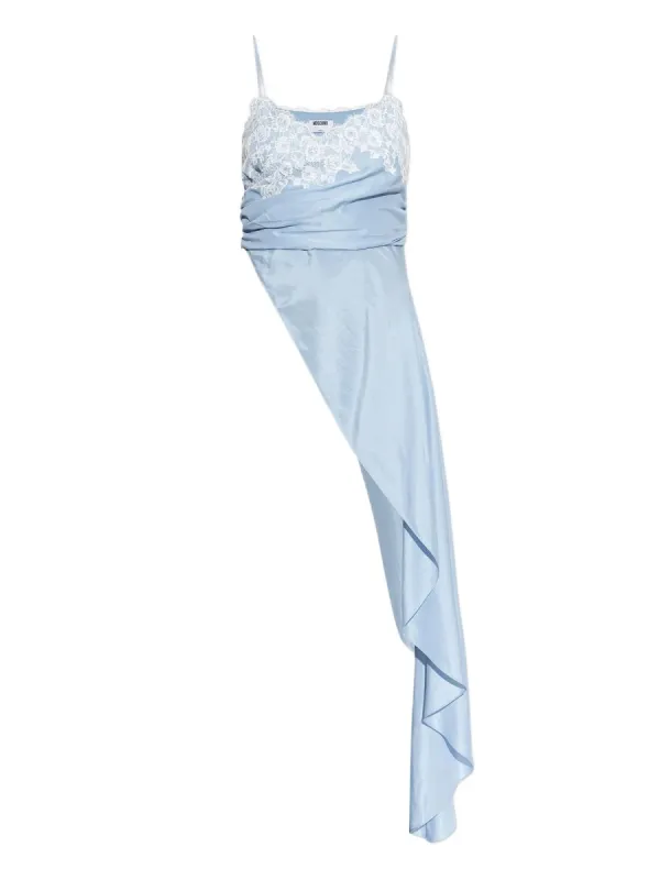 Asymmetrical Blouse in Azure made by Moschino