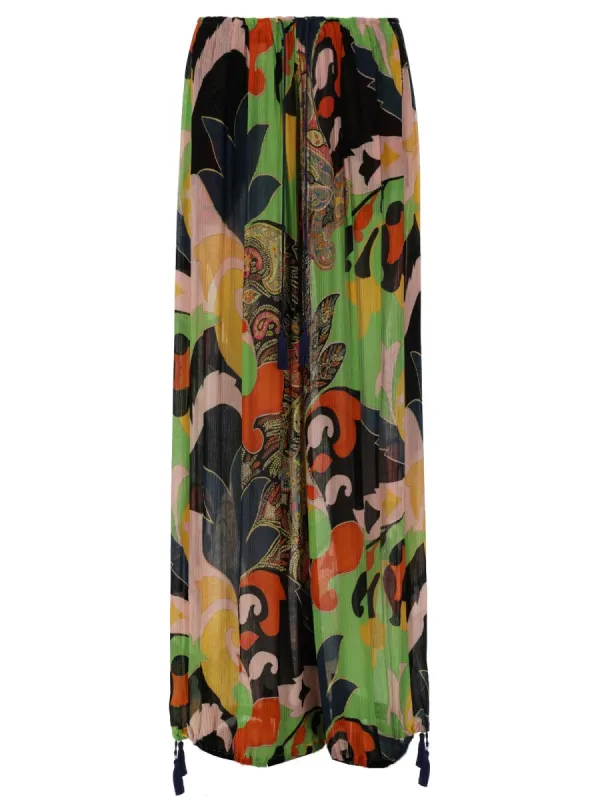 Trousers Wide-Leg Printed Multicolour made by Etro