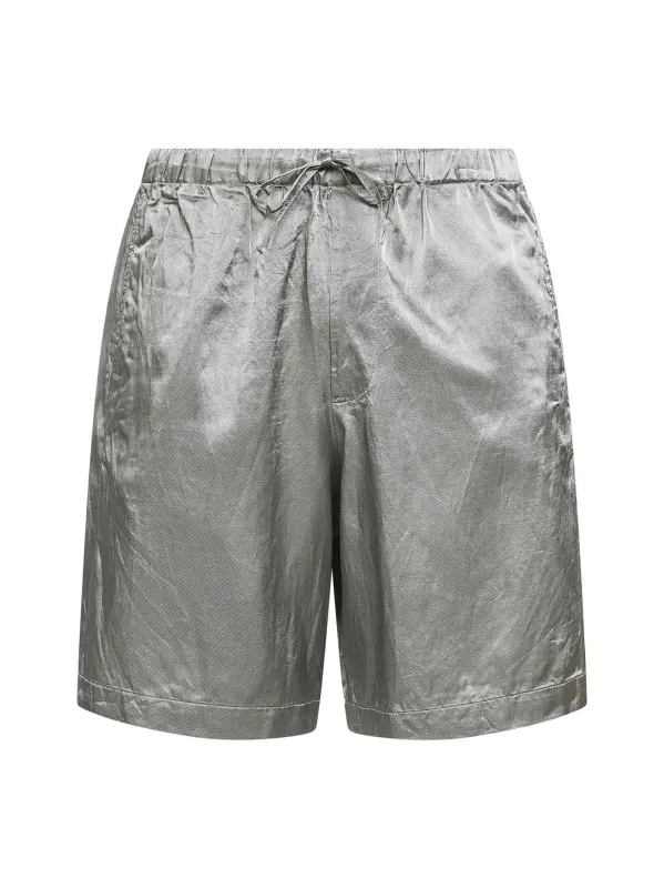 Shorts Mint Green Cupro-Cotton made by Dries Van Noten