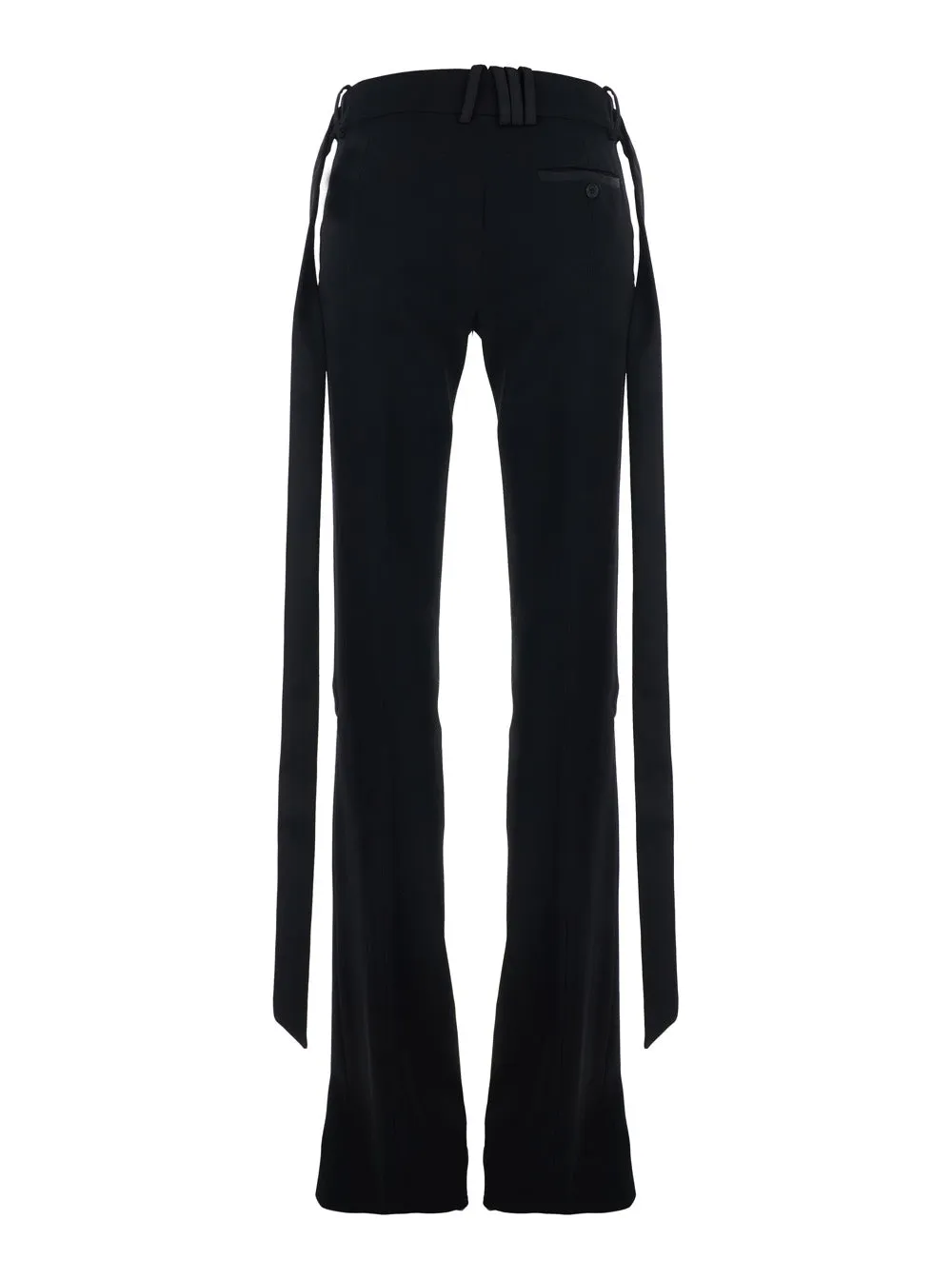 Trousers Wide-Leg Wool Black sold by Lord & Taylor product image thumbnail 2