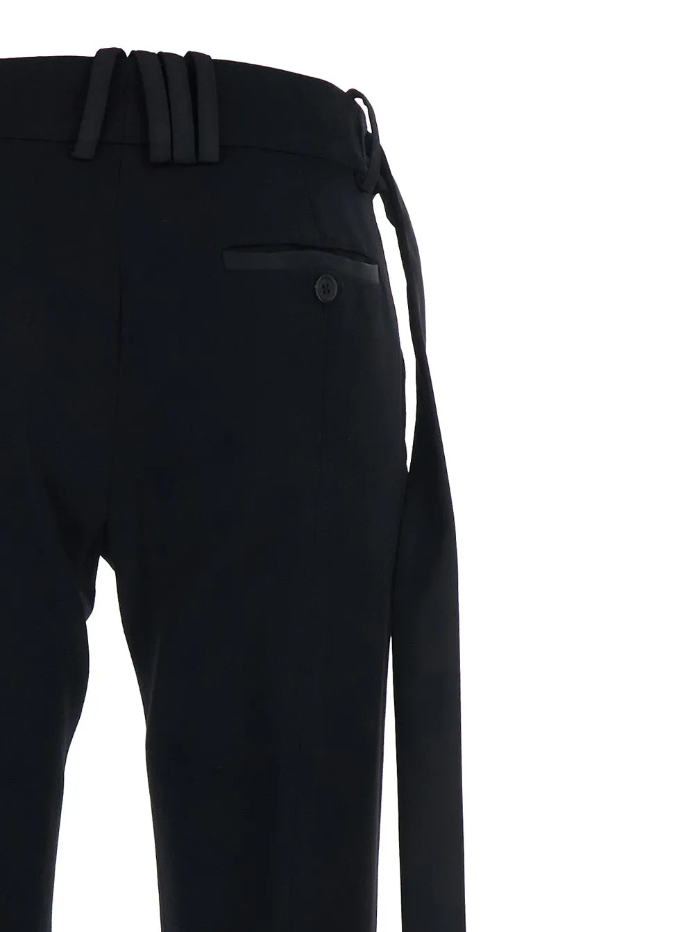 Trousers Wide-Leg Wool Black sold by Lord & Taylor product image thumbnail 3